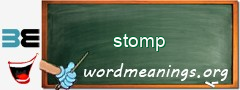 WordMeaning blackboard for stomp